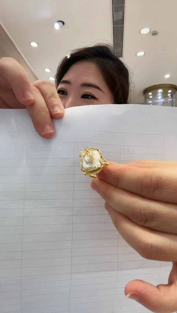 戒指未镶嵌淡水珍珠01多样发一