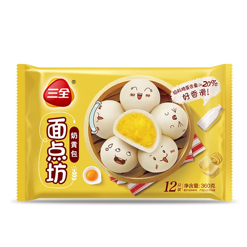 三全奶黄包 360g/袋