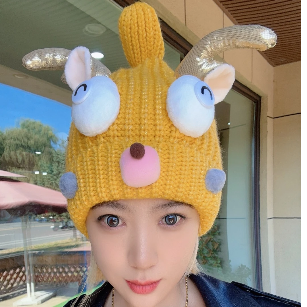 原创高端秋冬毛线帽子卡通动漫系列