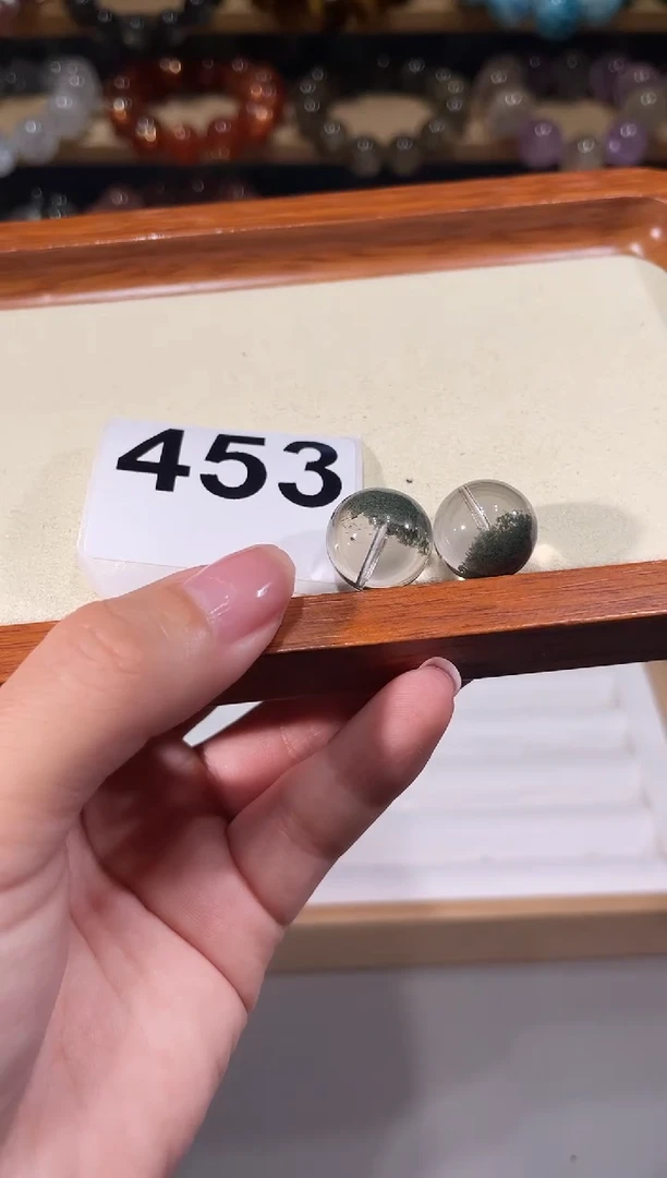 未镶嵌手链水晶A453绿幽灵单珠多样性发一