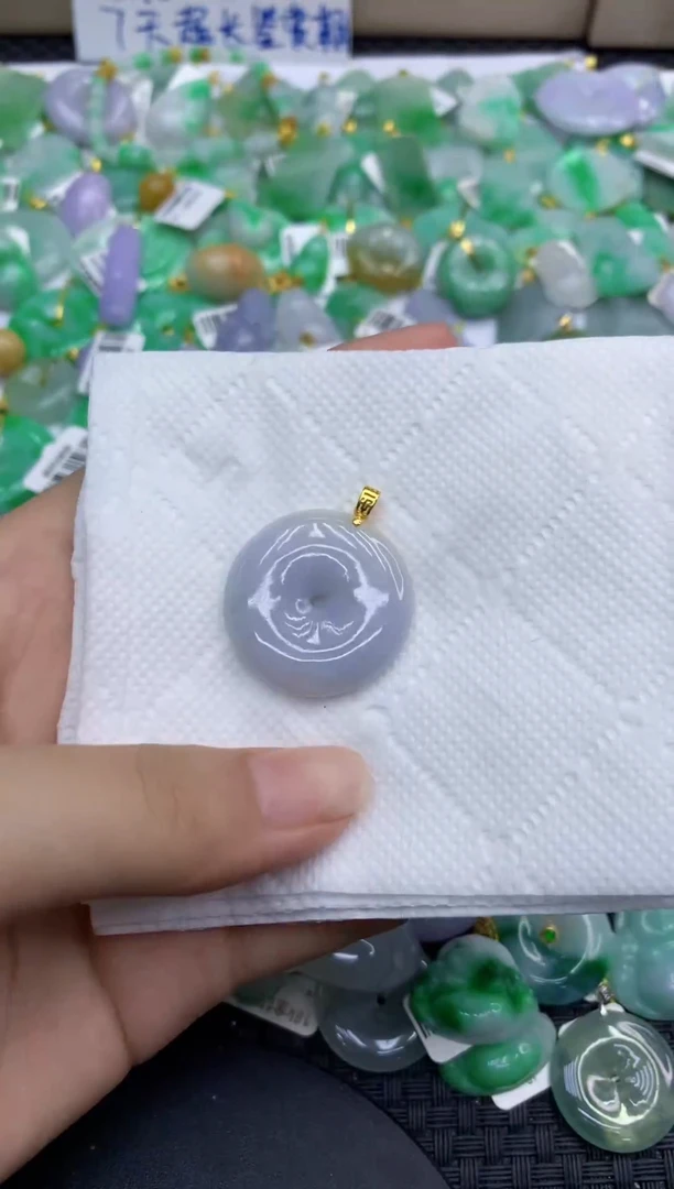 颈饰未镶嵌翡翠天然缅甸A货翡翠
