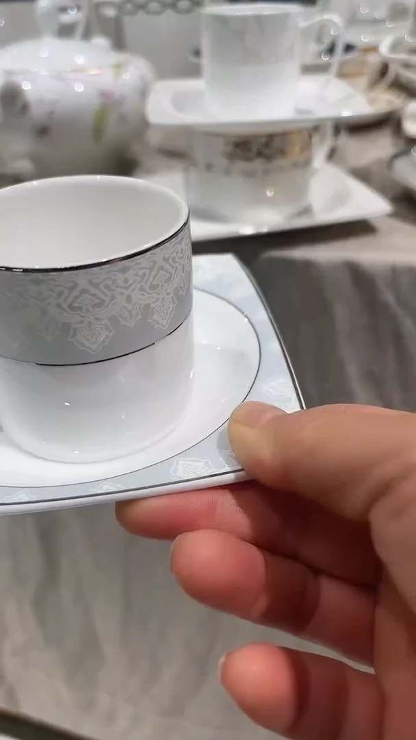 瓷4号小咖啡杯碟