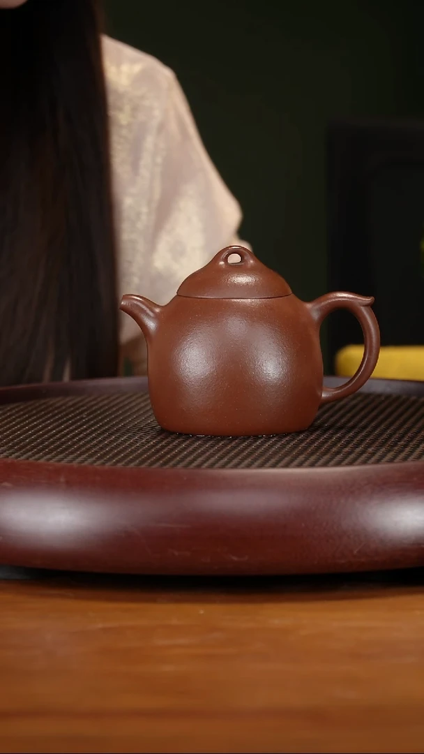 茶壶紫砂26CH秦权 紫檀泥280cc