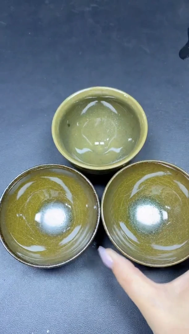茶盏388三只微瑕