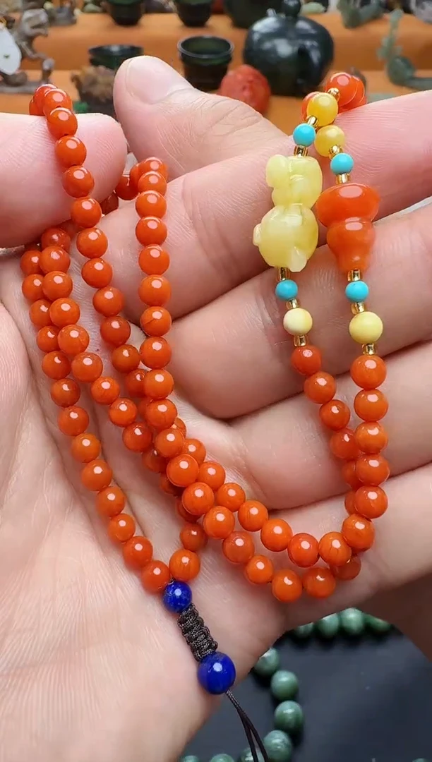 南红玛瑙颈饰未镶嵌万能链 01