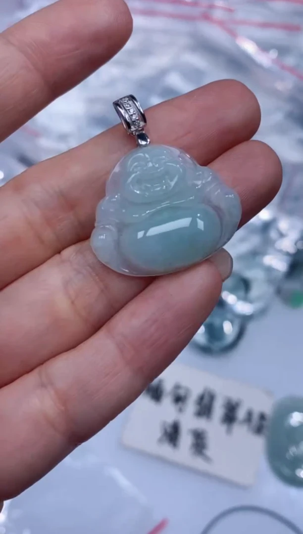 颈饰银S925镶嵌翡翠吊坠