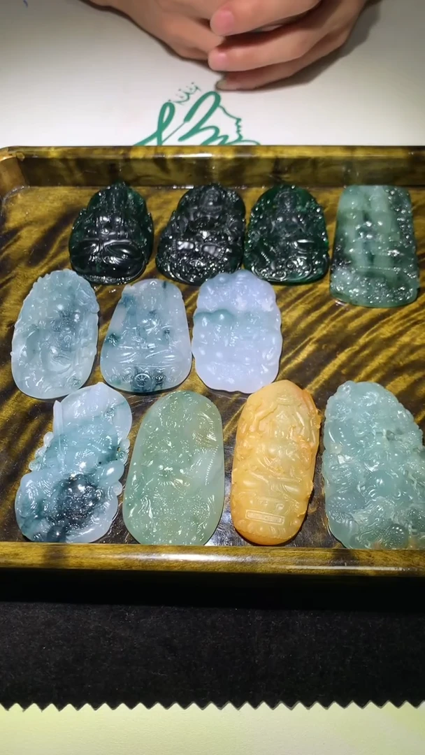 未镶嵌定制翡翠公****~-毛货 不退不换-