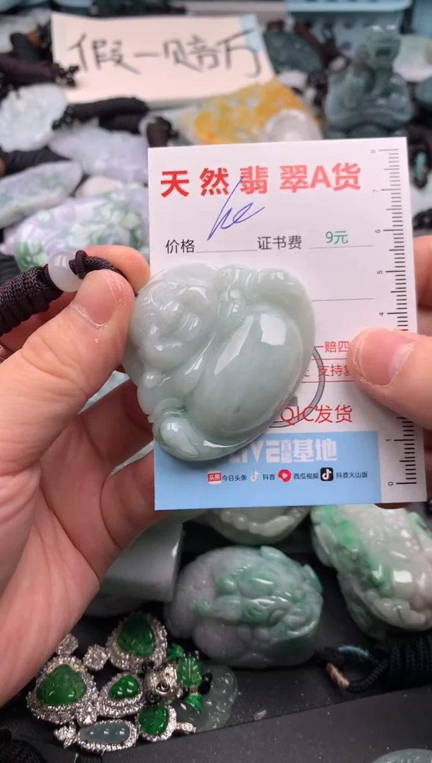 翡翠未镶嵌吊坠(不含链)1