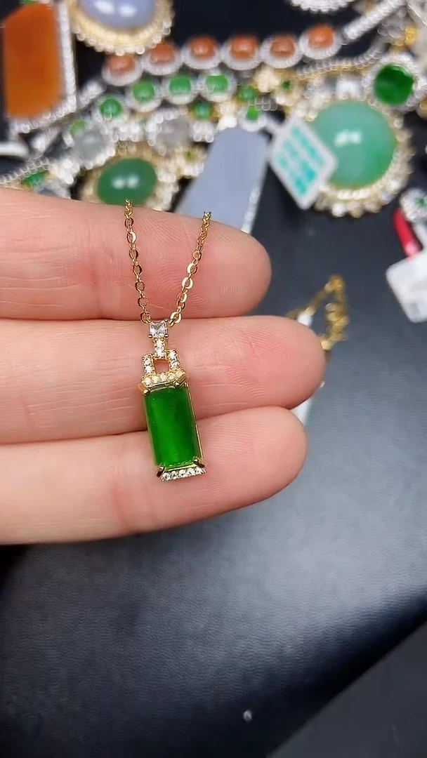 银S925镶嵌戒指翡翠2370