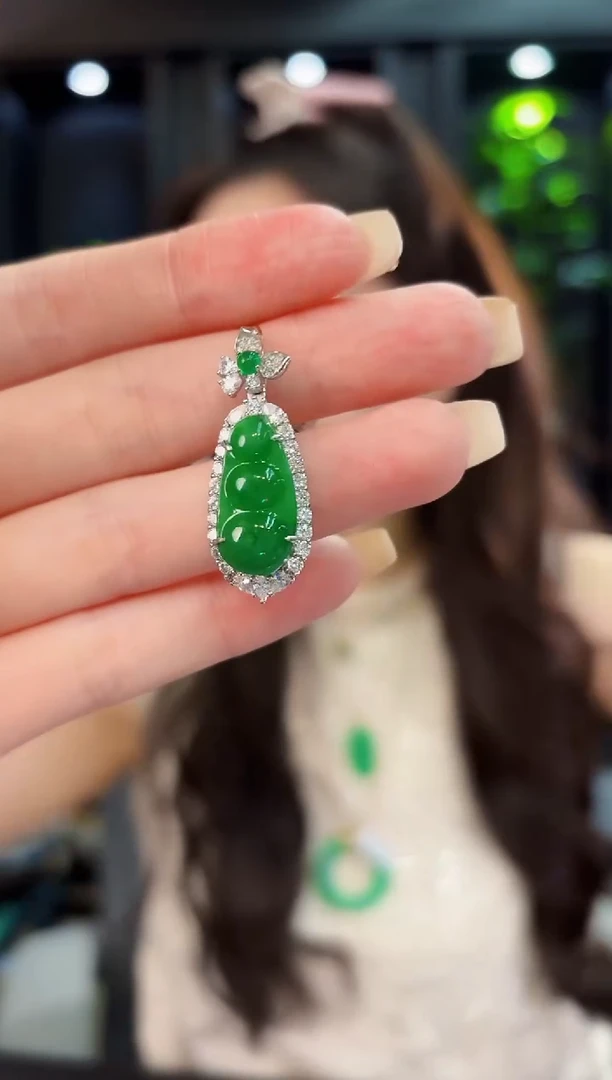 翡翠未镶嵌颈饰 缅料A货/支持复检/一件