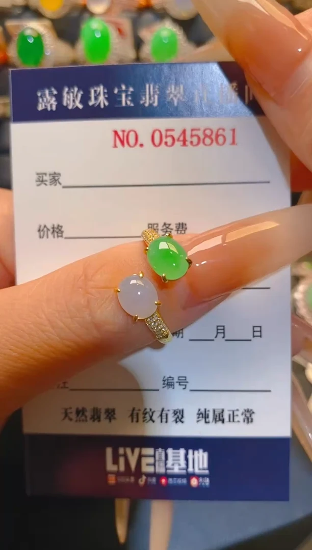 翡翠银S925镶嵌耳饰天然