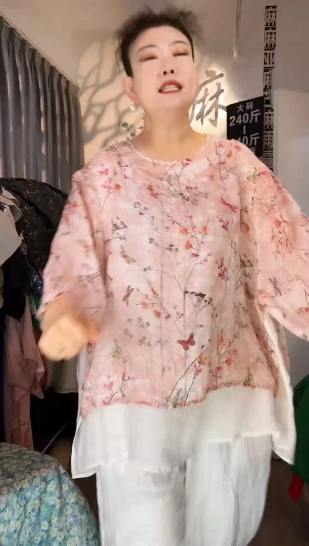 亚麻汉麻苎麻大码女装。