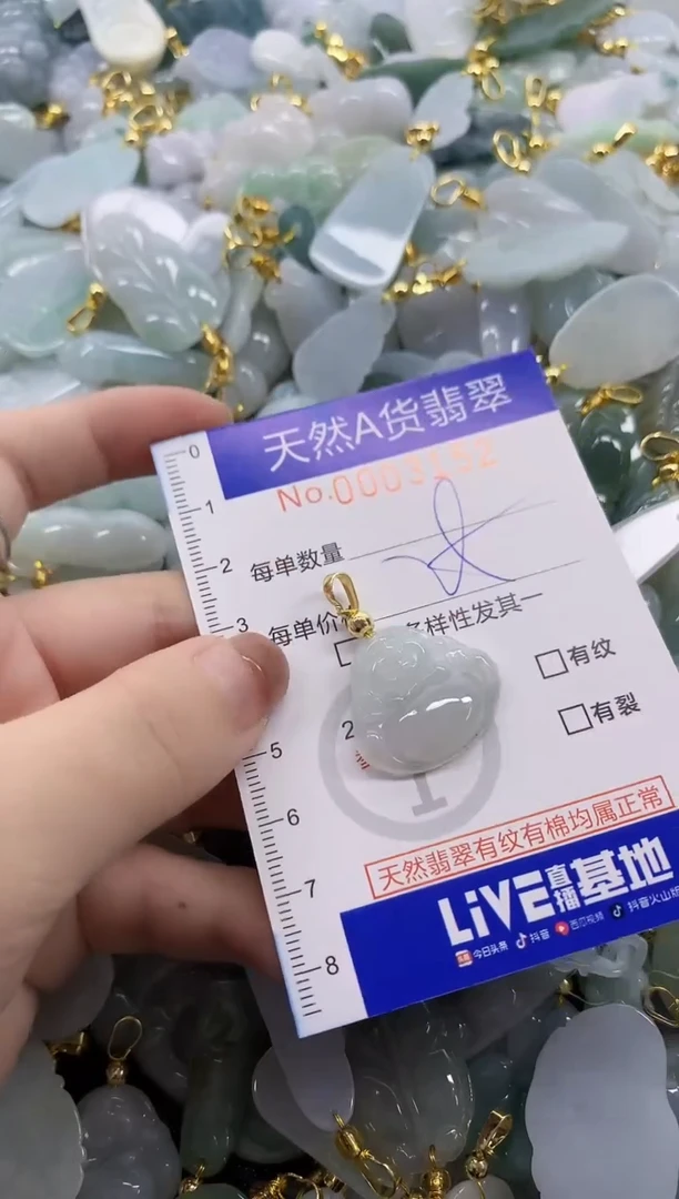 颈饰未镶嵌翡翠天然A货翡翠