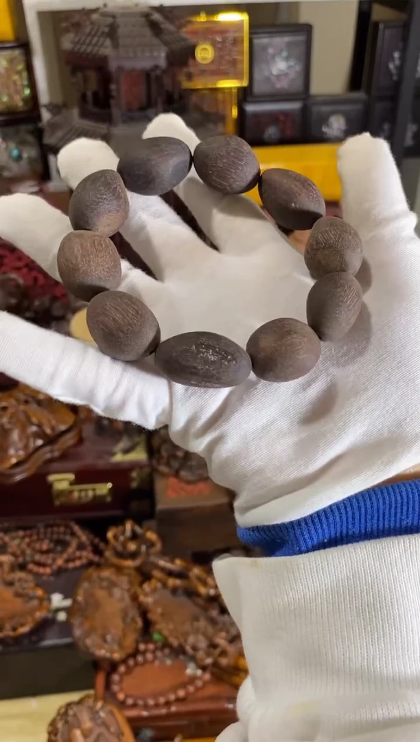 木中之王糖结紫奇单圈随形手串