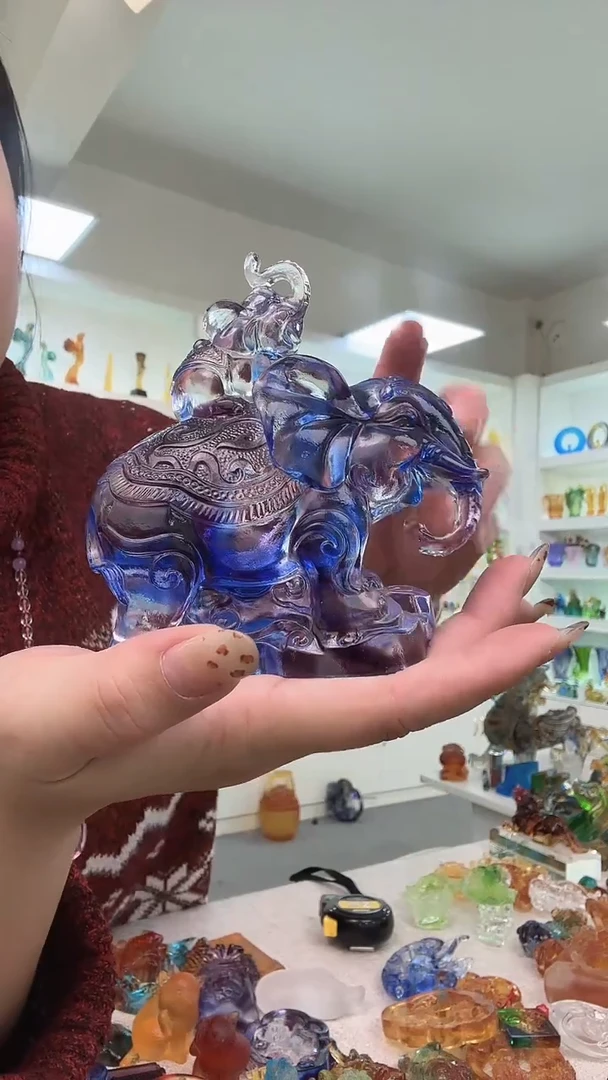 手工艺品琉璃大像