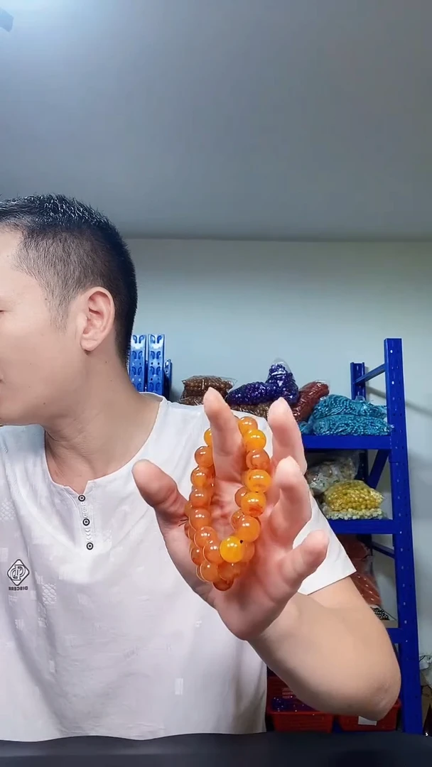 未镶嵌颈饰玛瑙/玉髓DY005印尼山龟甲手串14mm