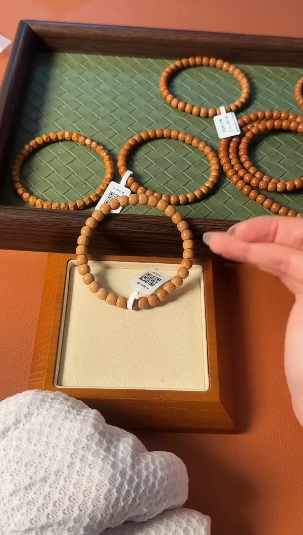 手串橄榄核【168】6.9mm清水核尖老型单圈