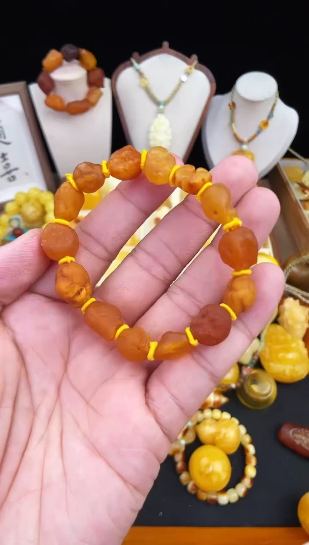 琥珀未镶嵌珠宝奇石柒月