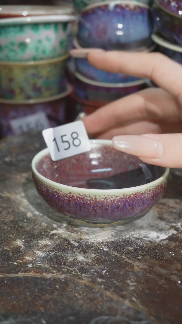 摆件精品窑变钧瓷茶器