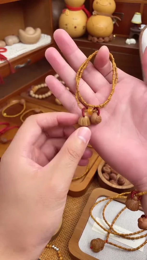 竹节手串一物一拍好运连连款双圈
