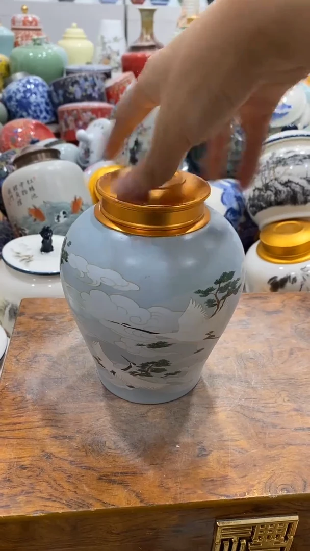 摆件陶茶叶罐密封罐储存罐
