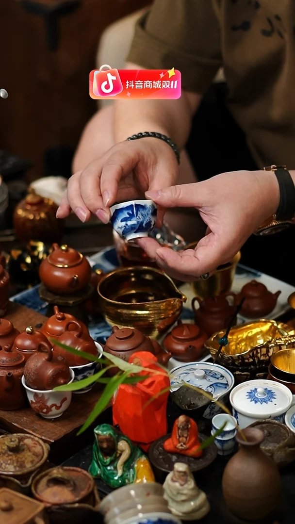 闪购54 20CC 青花茶杯功夫茶道具