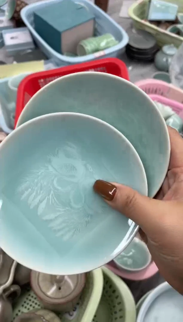 瓷特价福利 微瑕 慧仙青瓷