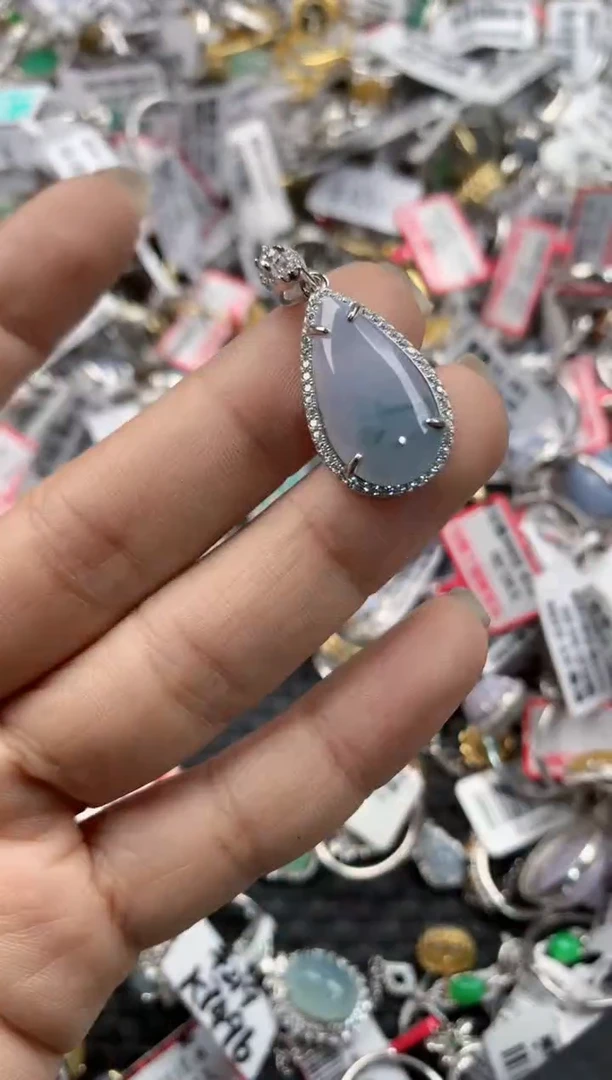 银S925镶嵌戒指翡翠888      5