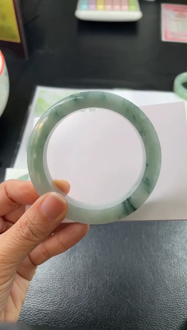 未镶嵌手镯定制翡翠团**圆定制手镯AJC1/DZS