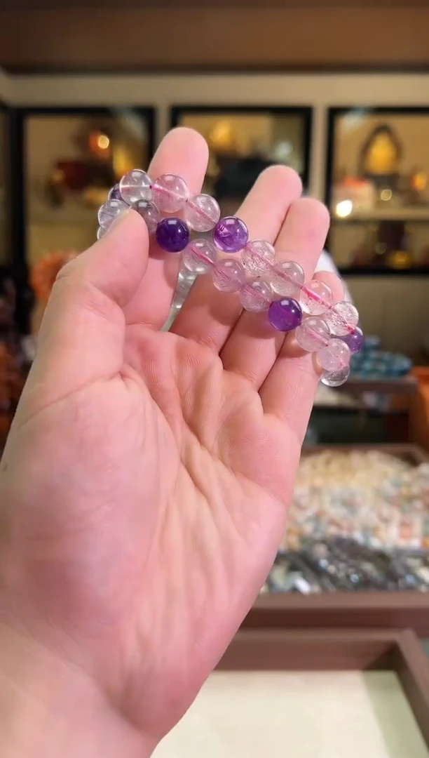 未镶嵌手链水晶10mm+仙女超七（多样性发一）