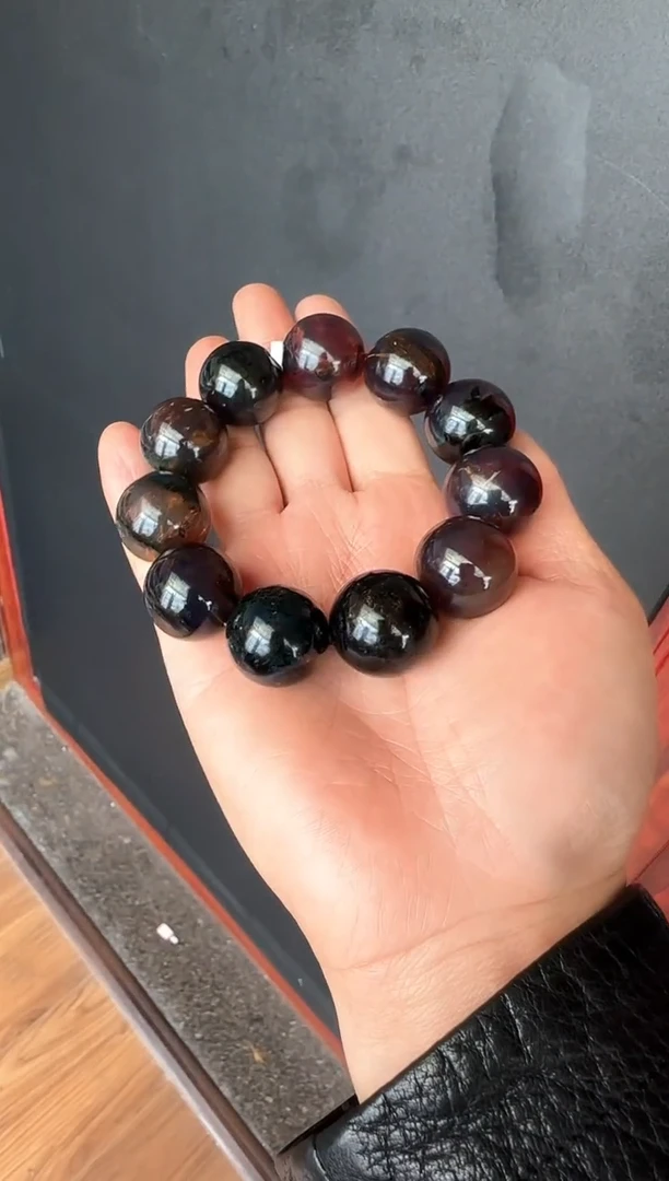 手串琥珀未镶嵌#34缅甸琥珀翁珀手串22mm