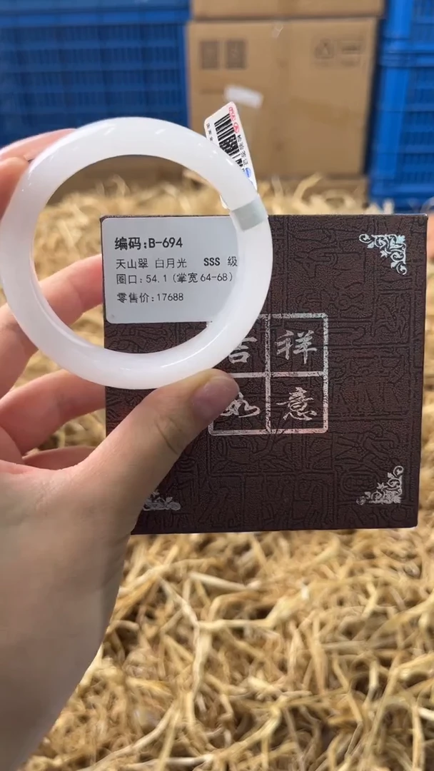 未镶嵌手镯石英质玉B-694