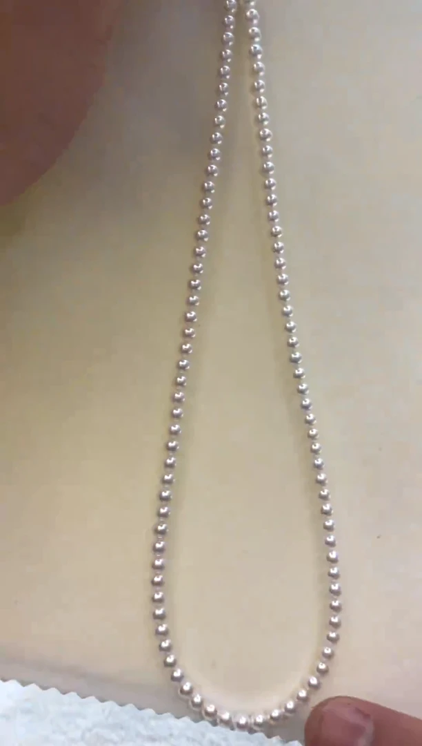 颈饰18K金镶嵌淡水珍珠 4-5