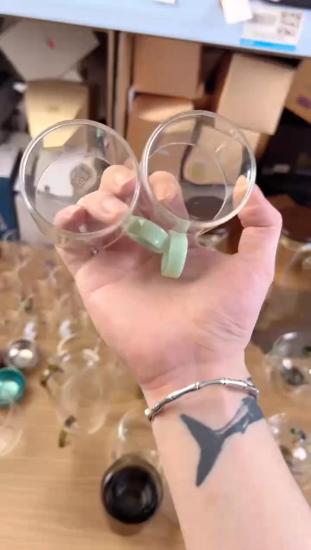 福容扳指对杯青玉色