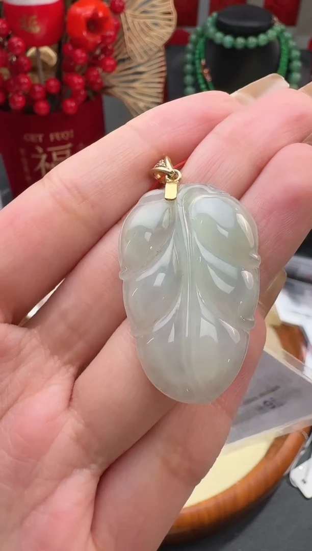 【闪购商品】翡翠颈饰银S925镶嵌挂件