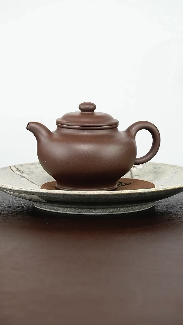 茶壶紫砂底槽青300毫升