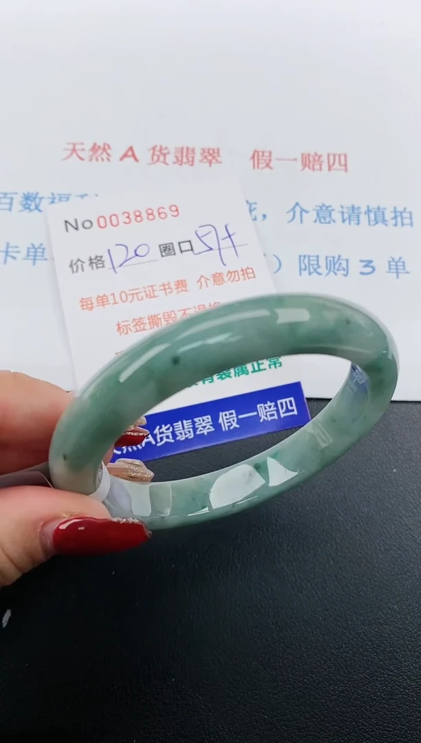 【闪购商品】翡翠手镯未镶嵌天然A货翡翠未镶嵌0038869