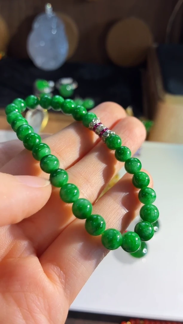 未镶嵌手链翡翠手串