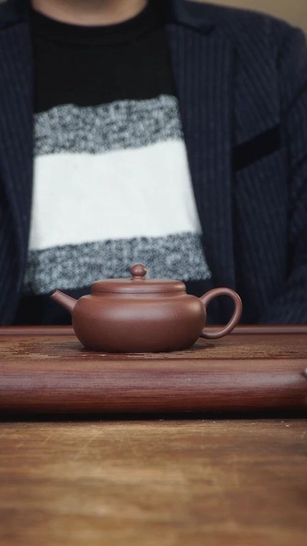 【闪购商品】紫砂茶壶180ml 全手大蕴明灯 底槽清