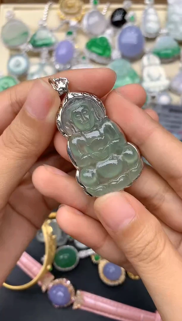 【闪购商品】翡翠颈饰18K金镶嵌194-中国好珍宝