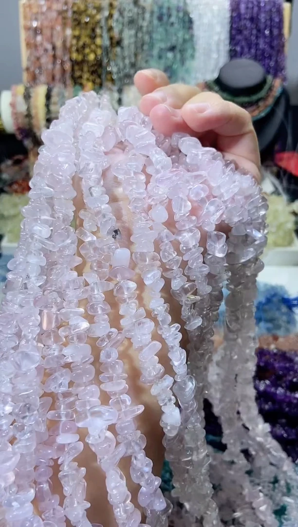 未镶嵌珠宝半成品水晶透紫马粉