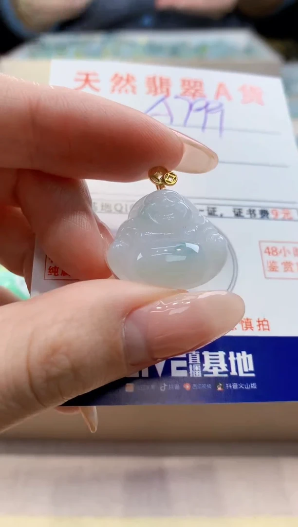 颈饰未镶嵌翡翠天然翡翠挂件