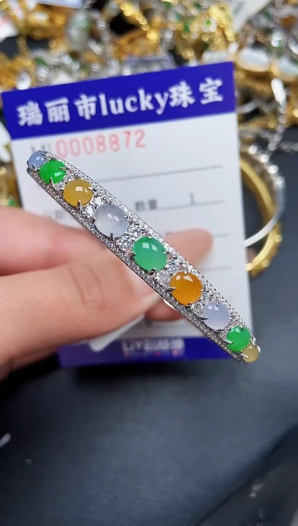 【闪购商品】翡翠颈饰银S925镶嵌8872