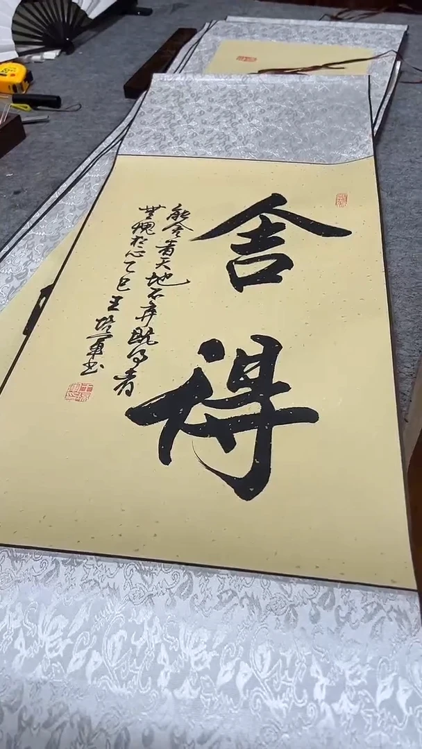 书法王培军 舍得 110*40