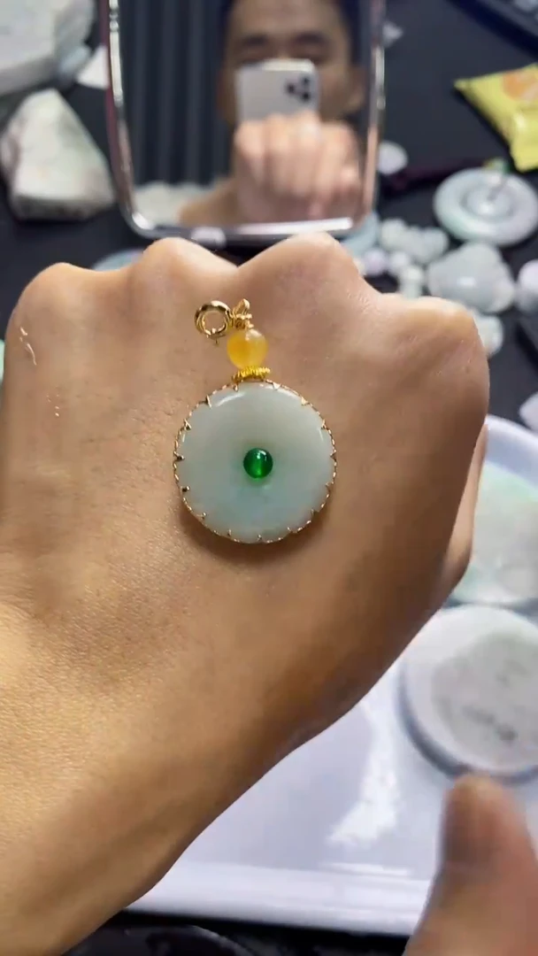 散珠翡翠天然缅甸A货【海】14