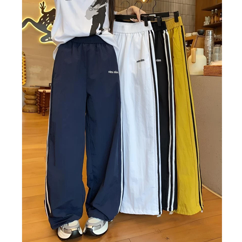 BTUT【品牌原单】2025美式复古束脚工装裤宽松休闲女夏季拖地裤阔腿