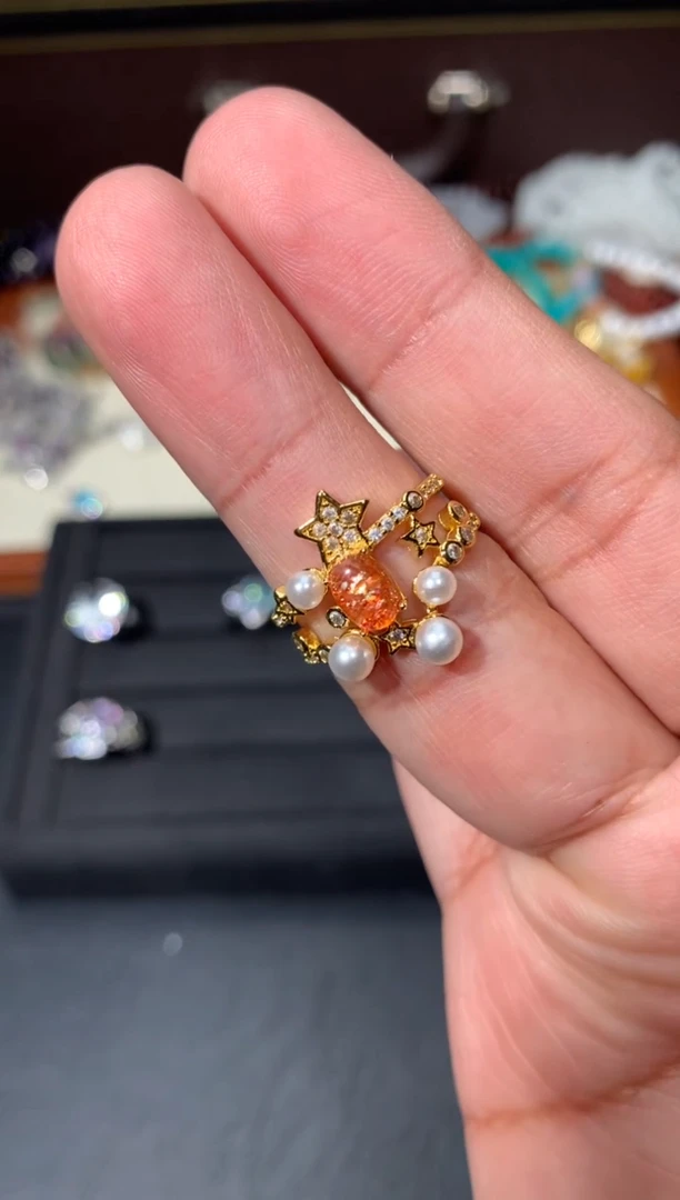 未镶嵌戒指日光石F56【多样性发其一】