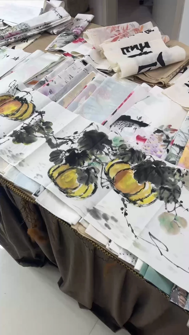 国画11.2纯手绘无边框字画