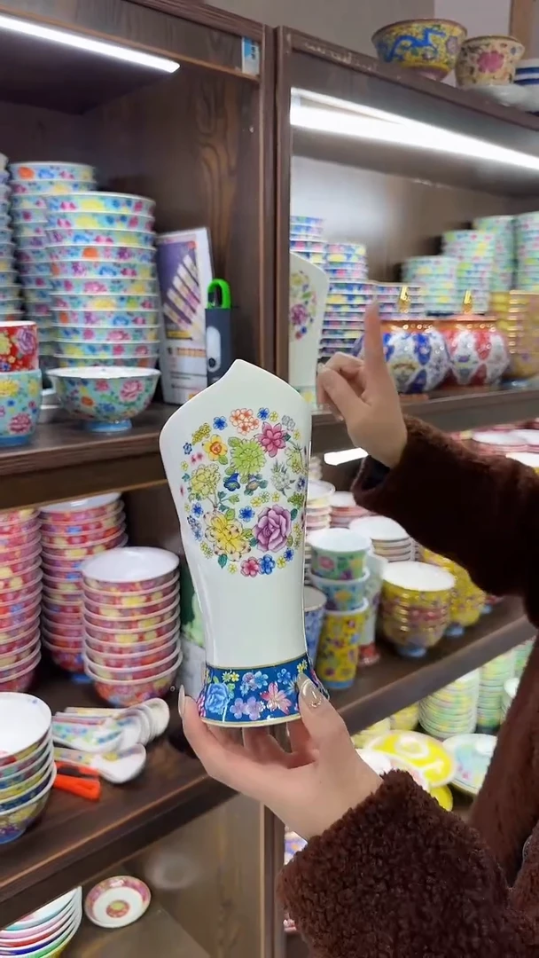 【闪购商品】瓷片筷子筒1个景德镇陶瓷