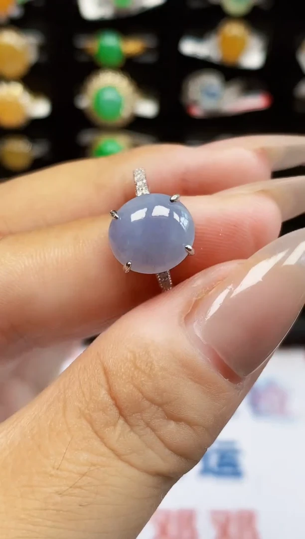 银S925镶嵌戒指翡翠2550